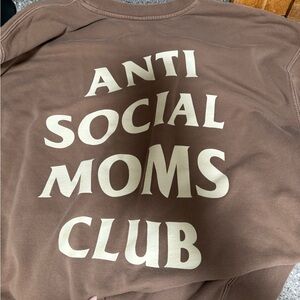 Brown 'Anti Social Moms Club' Sweatshirt